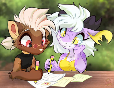 Two Chibis Shaded